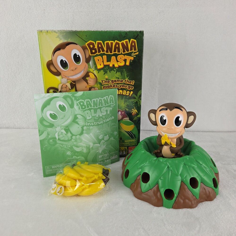 Banana Blast Game Goliath 2019 Pull Bananas & Make Monkey Jump Family Game - Picture 2 of 14